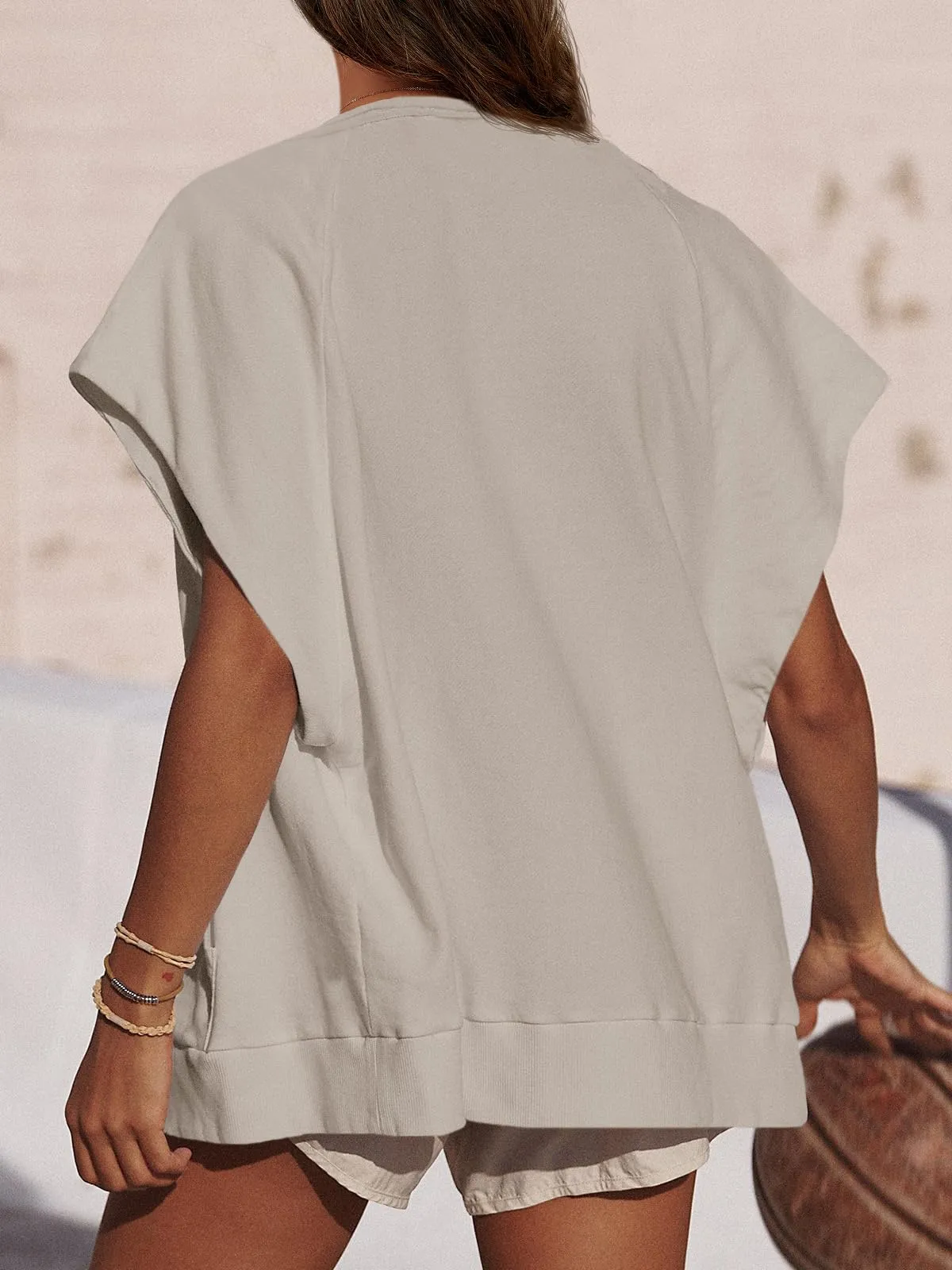 Women's Zip Up Sleeveless Sweatshirt With Pockets(BUY 2 FREE SHIPPING)