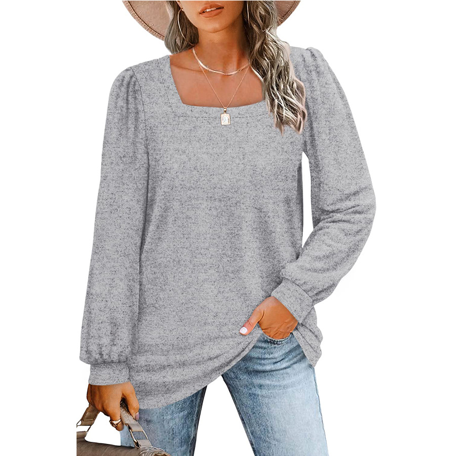 SWEATERS FOR WOMEN V NECK LONG SLEEVE SHIRTS LOOSE CASUAL TOPS