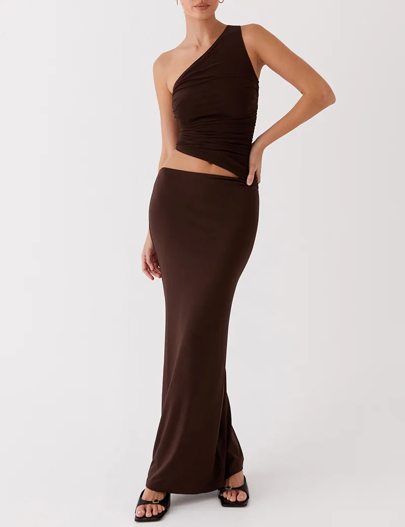 🔥🔥🔥🔥One Shoulder Maxi Dress