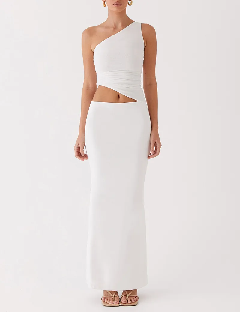 🔥🔥🔥🔥One Shoulder Maxi Dress