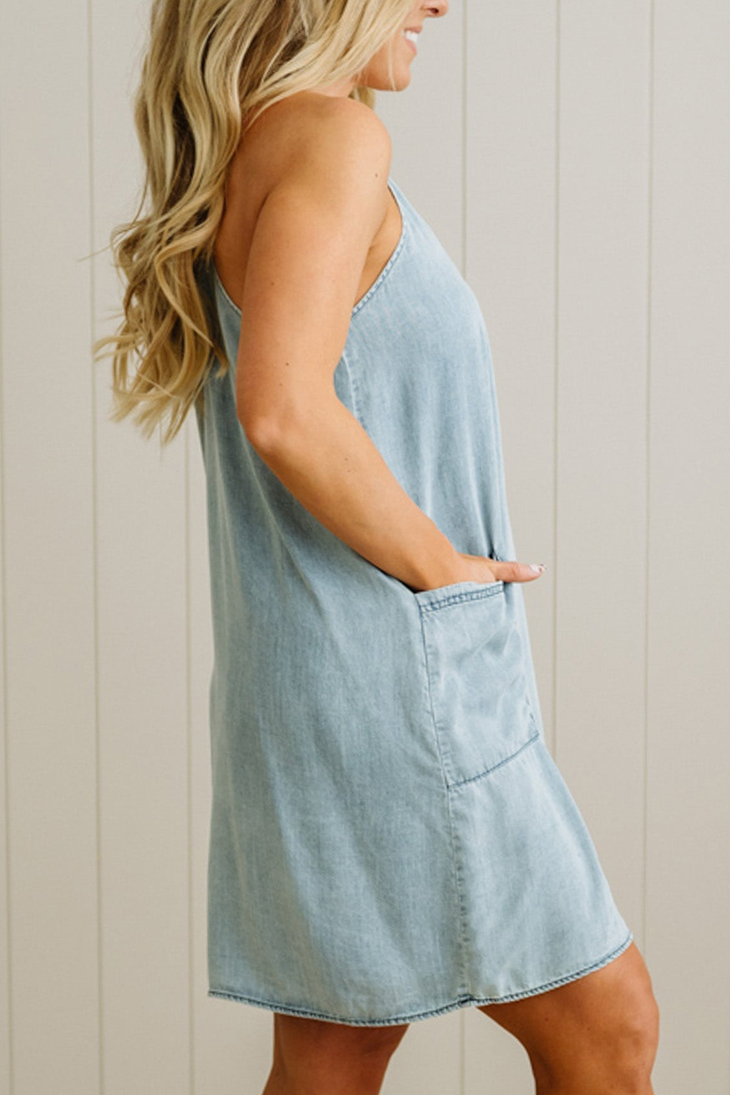 Spaghetti Strap Washed Mini Skirt(BUY 2 FREE SHIPPING)