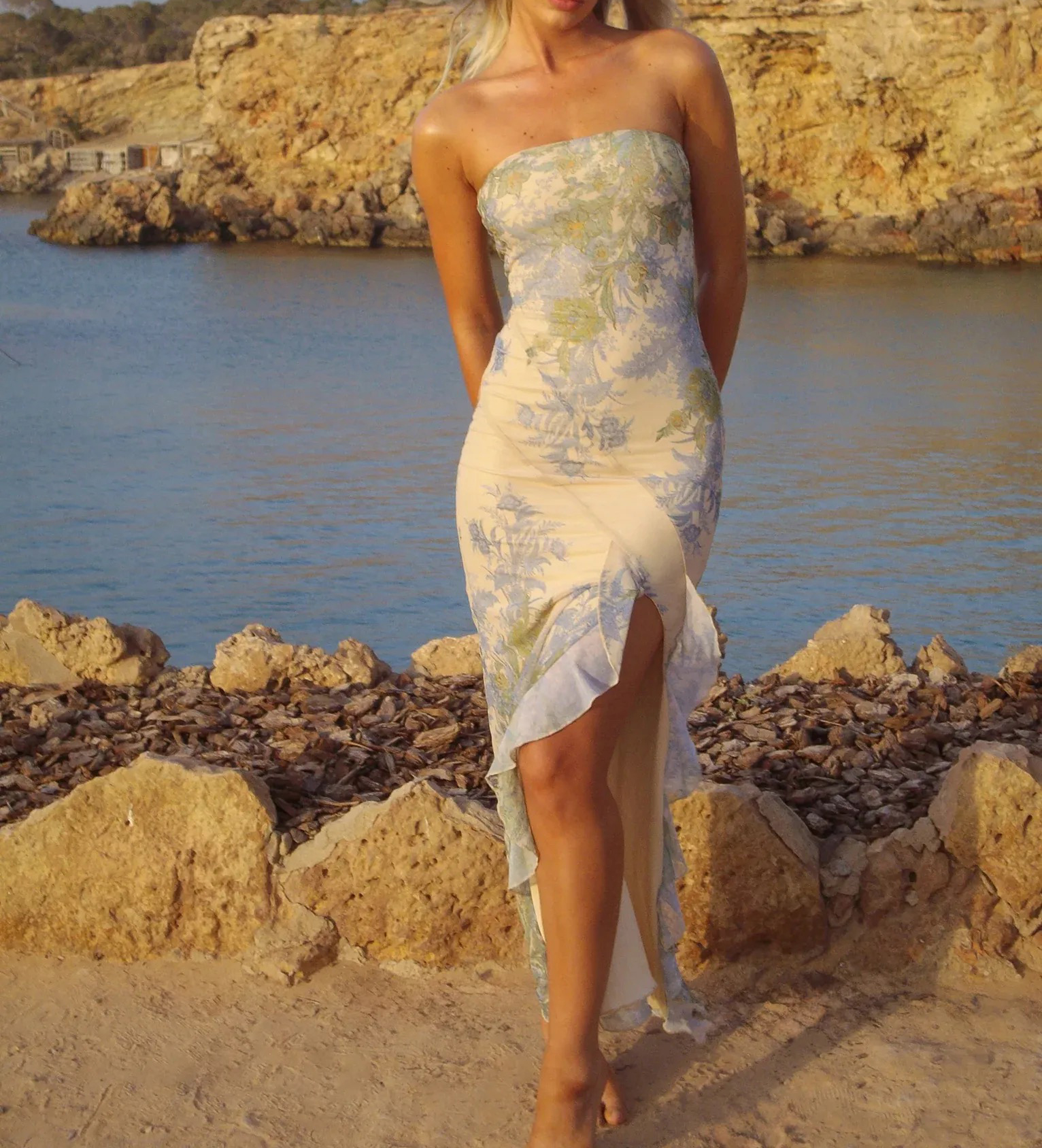 🔥🔥🔥🔥Mesh bandeau maxi dress