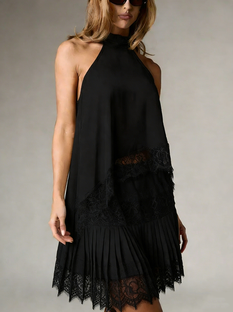 Sleeveless lace-trimmed satin vest(BUY 2 FREE SHIPPING)