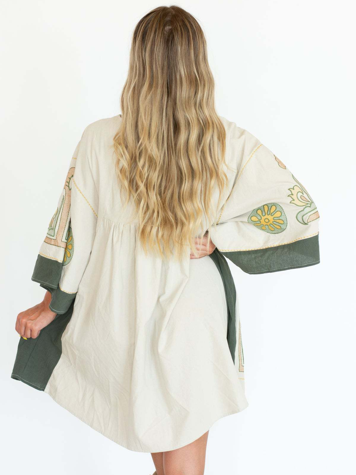 Women's Boho Embroidered V-Neck Mini Dress(BUY 2 FREE SHIPPING)