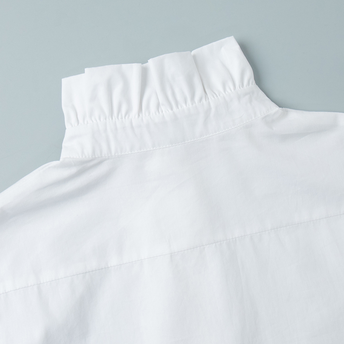 Women's 2026 New Ruffled Stand Collar Long Sleeve Blouse