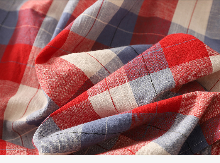 Plaid Cozy Round Neck Drawstring Sleeveless Shirt