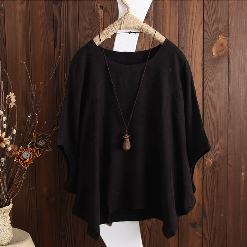 Solid Batwing Sleeve Loose T-Shirt (BUY 2 FREE SHIPPING)