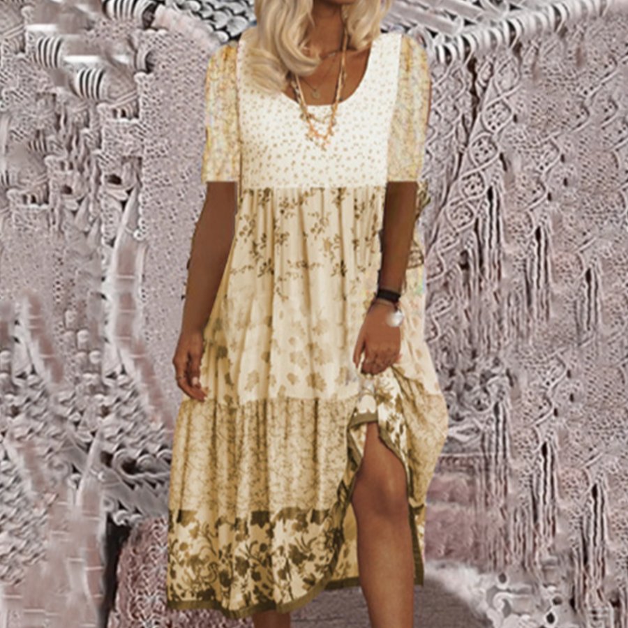 Ladies Casual Print Fashion Dress