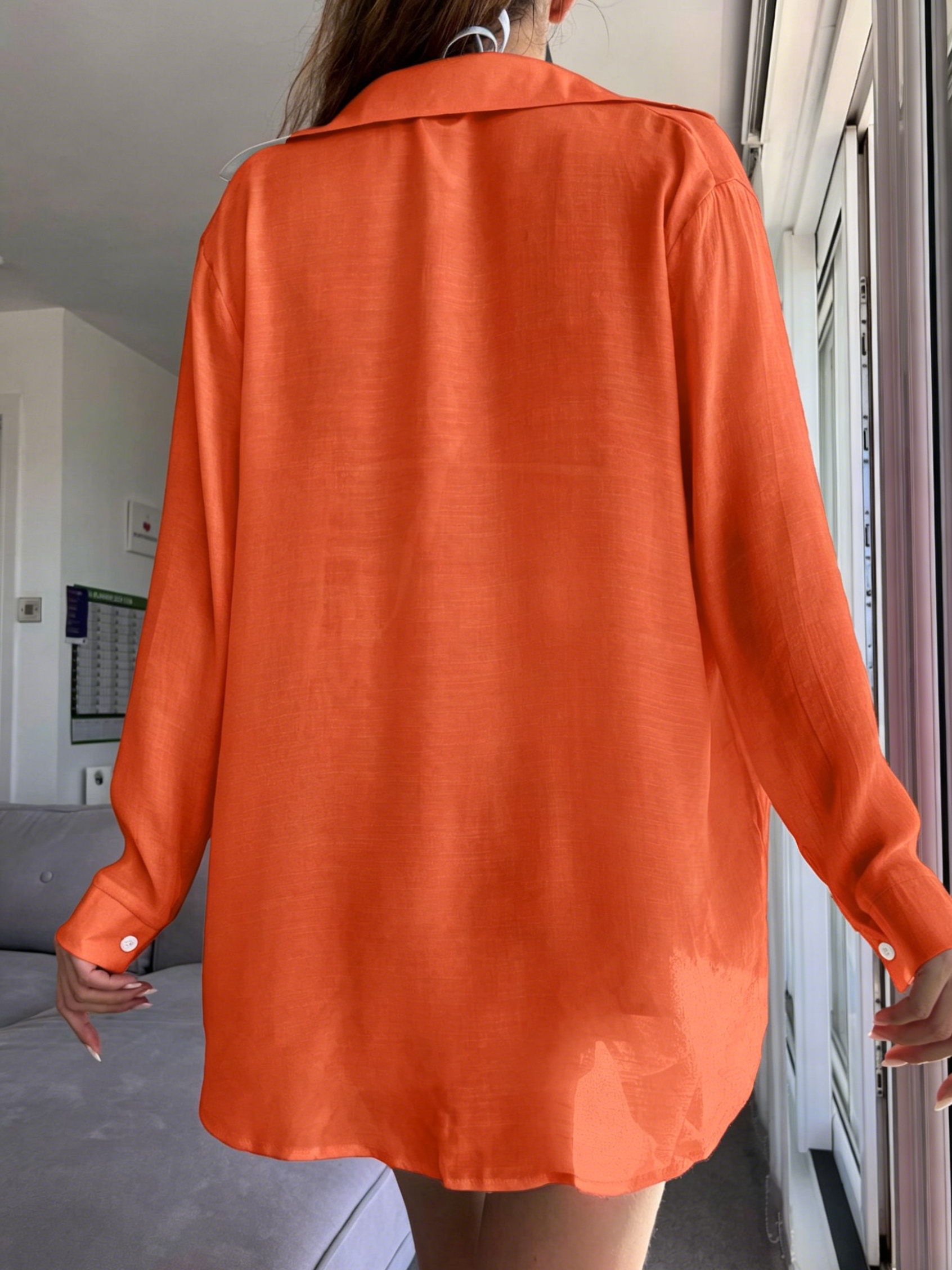Women's Oversized Beach Shirt & Shorts 2-Piece Cover-Up Set
