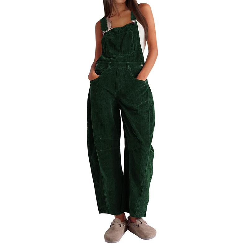 Women's wide-leg corduroy overalls, adjustable jumpsuit with pockets(BUY 2 FREE SHIPPING)