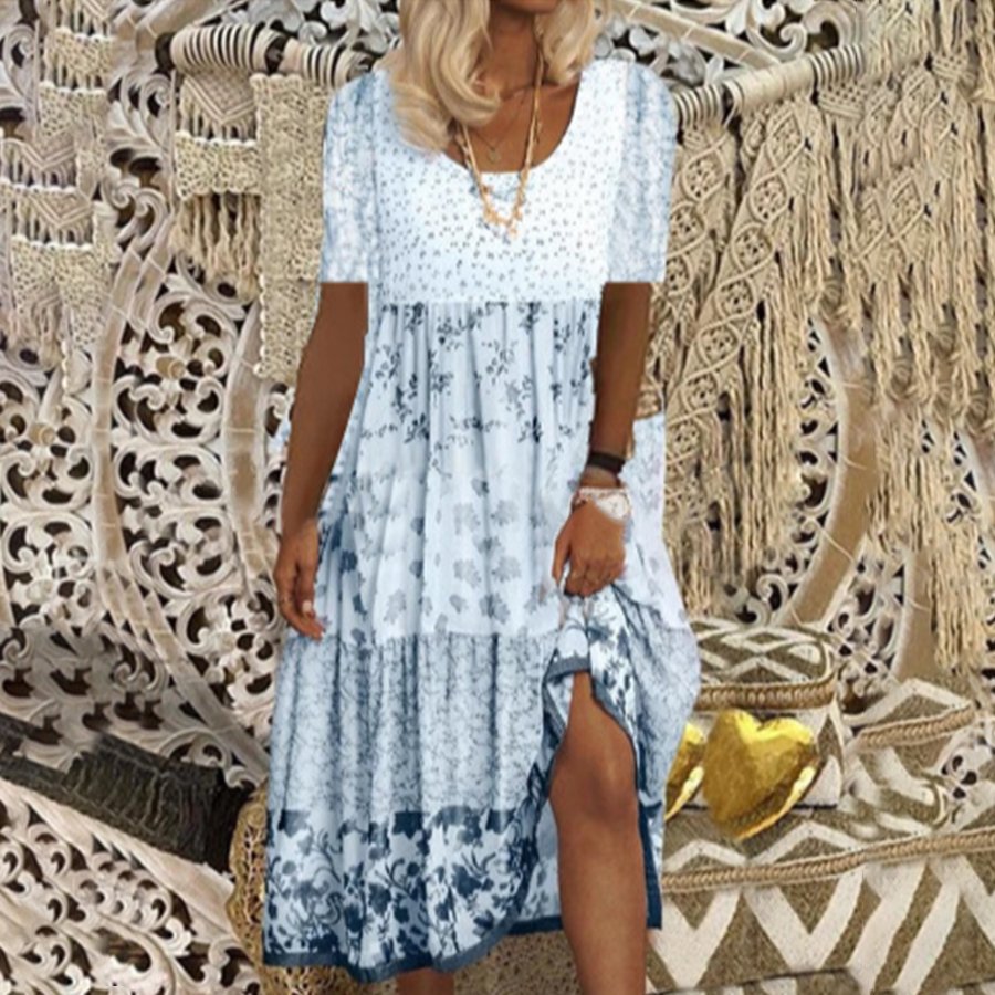 Ladies Casual Print Fashion Dress