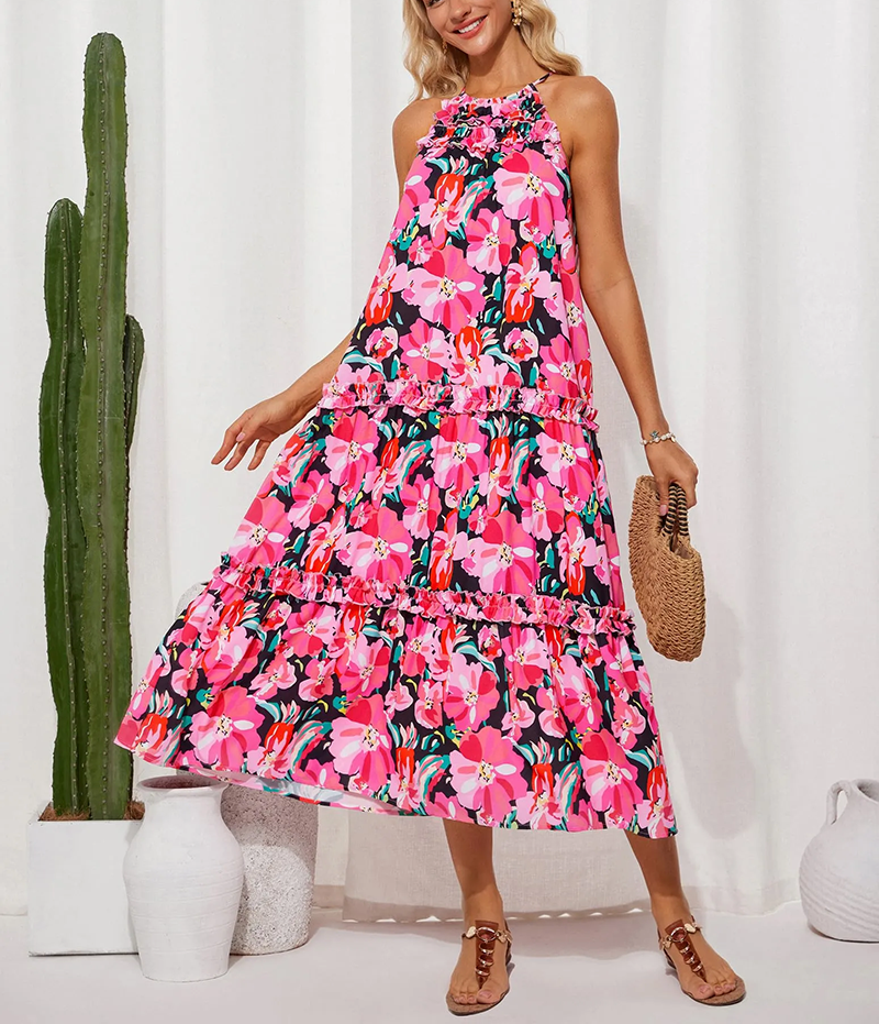 ✨WOMEN'S ELEGANT HOLLOWER OUT WAIST A LINE SPAGHETTI STRAPS DRESS (BUY 2 FREE SHIPPING)