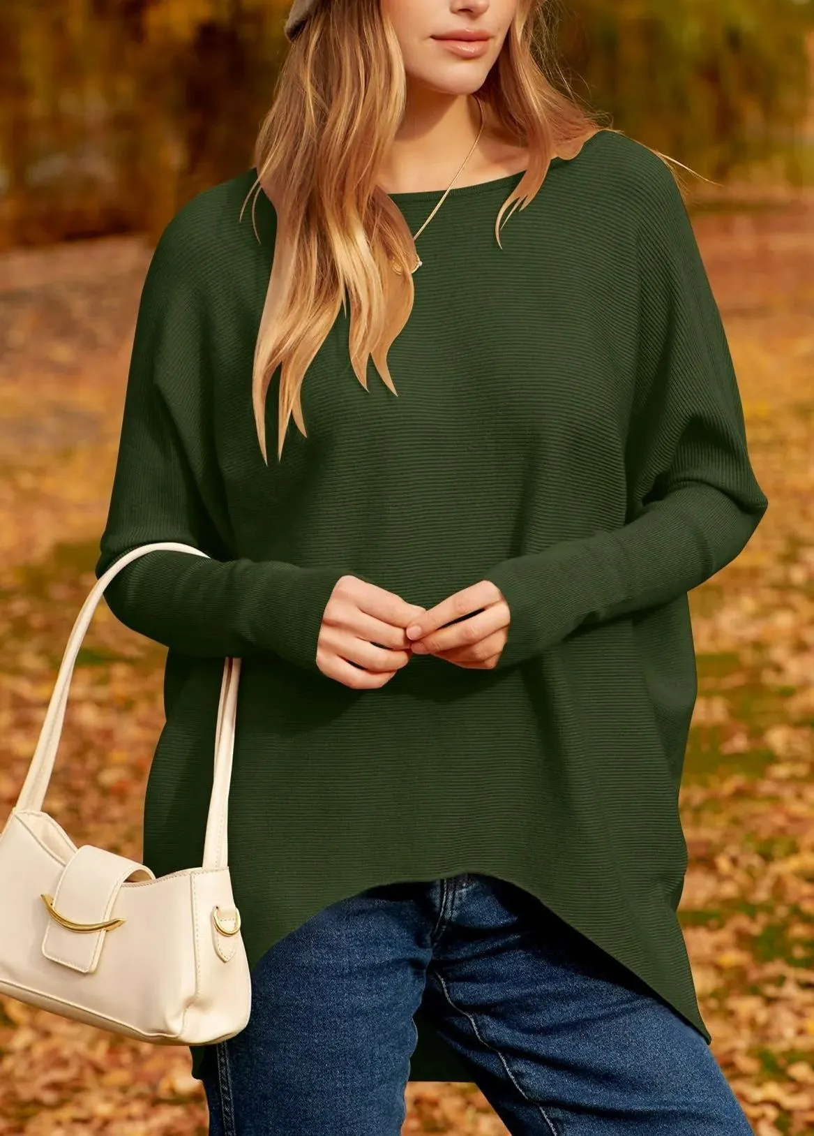 2025 New Women's Bat Sleeve Knitted Pullover(Buy 2 Free Shipping)