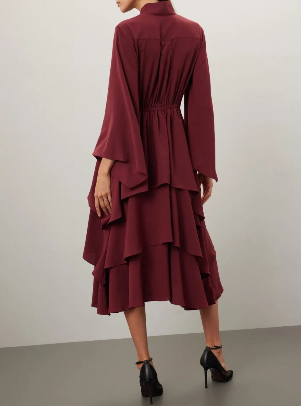 Ruffle Grace Midi Dress（Buy 2 Free Shipping）