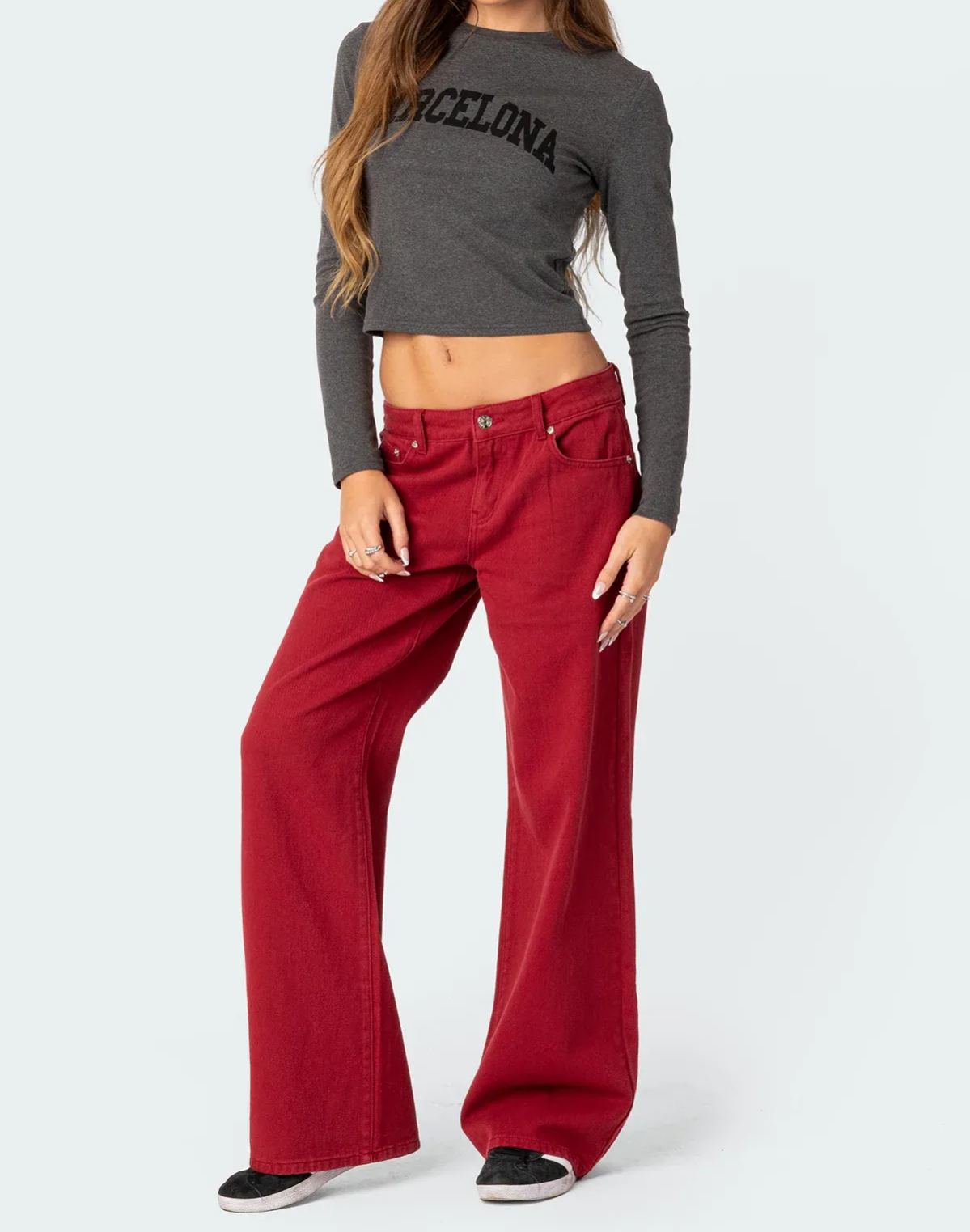 Low Rise Slouchy Jeans