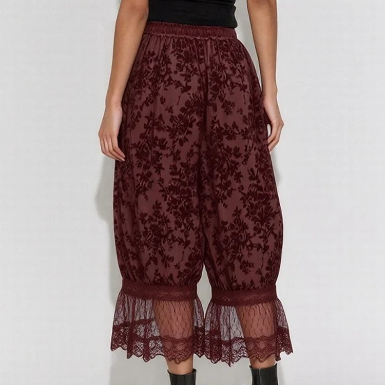 HOT SALE Women's Elegant Ruffled Lace Trim Bloomers Pants