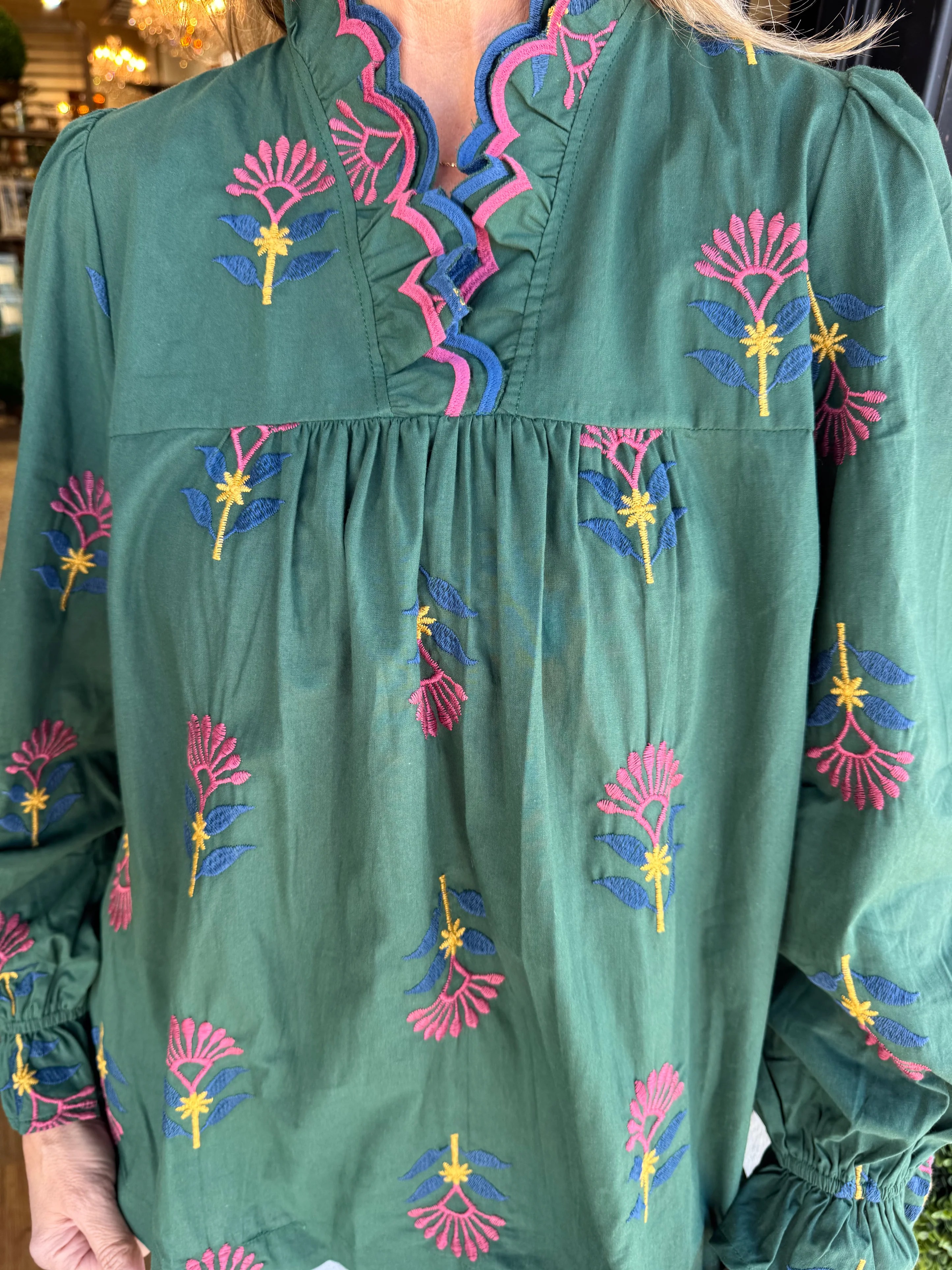 Women's Boho Ruffle-Neck Blouse (Buy 2 Free Shipping)