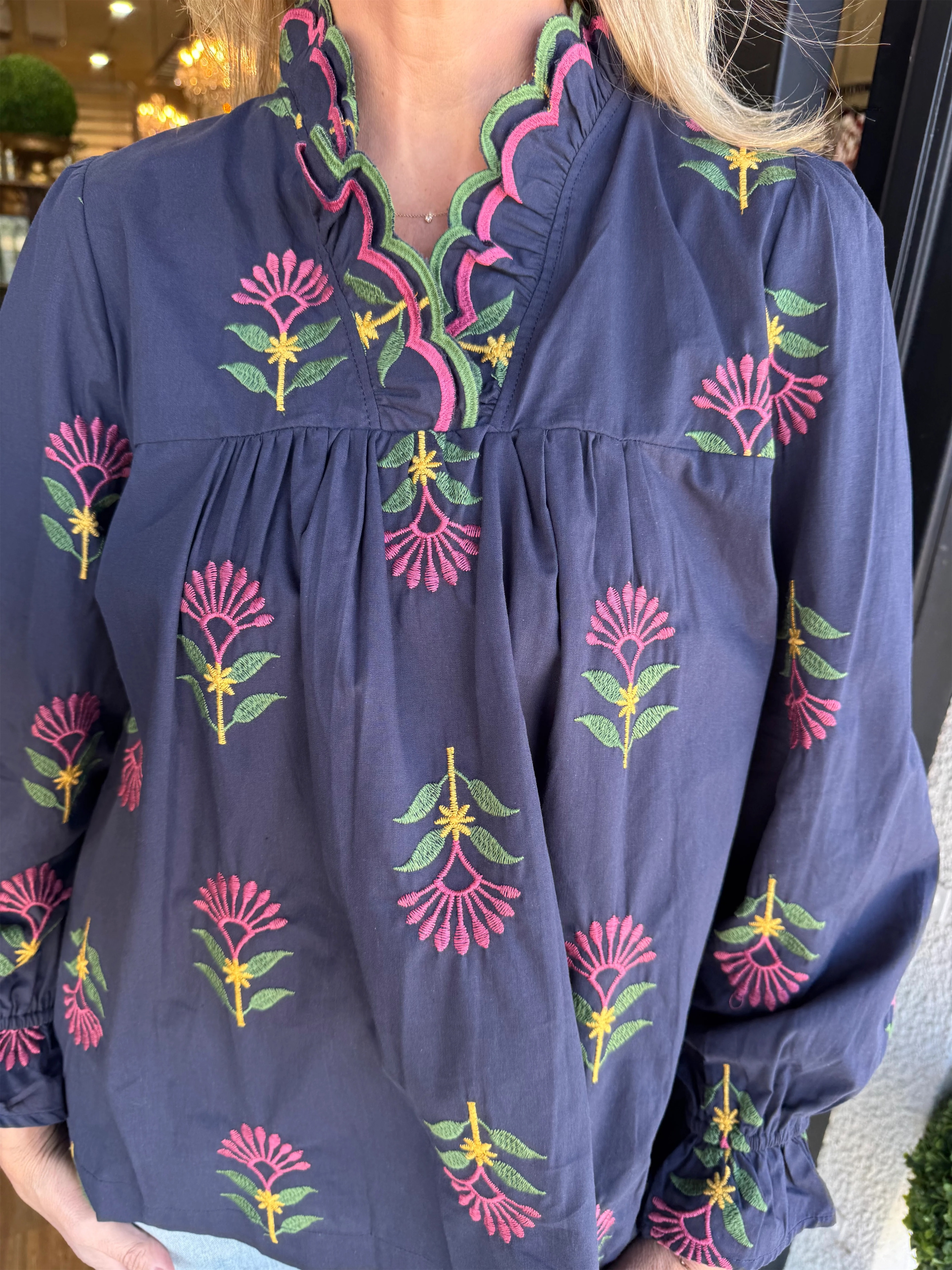 Women's Boho Ruffle-Neck Blouse (Buy 2 Free Shipping)