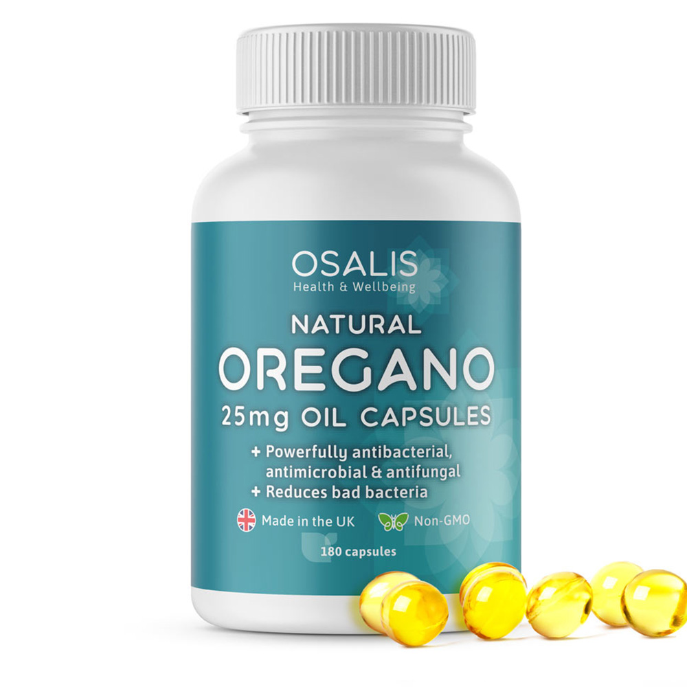 Osalis Natural Oregano Oil Capsules 25mg Supplement