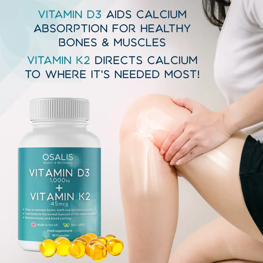 Osalis Vitamin D3 & K2 Supplement