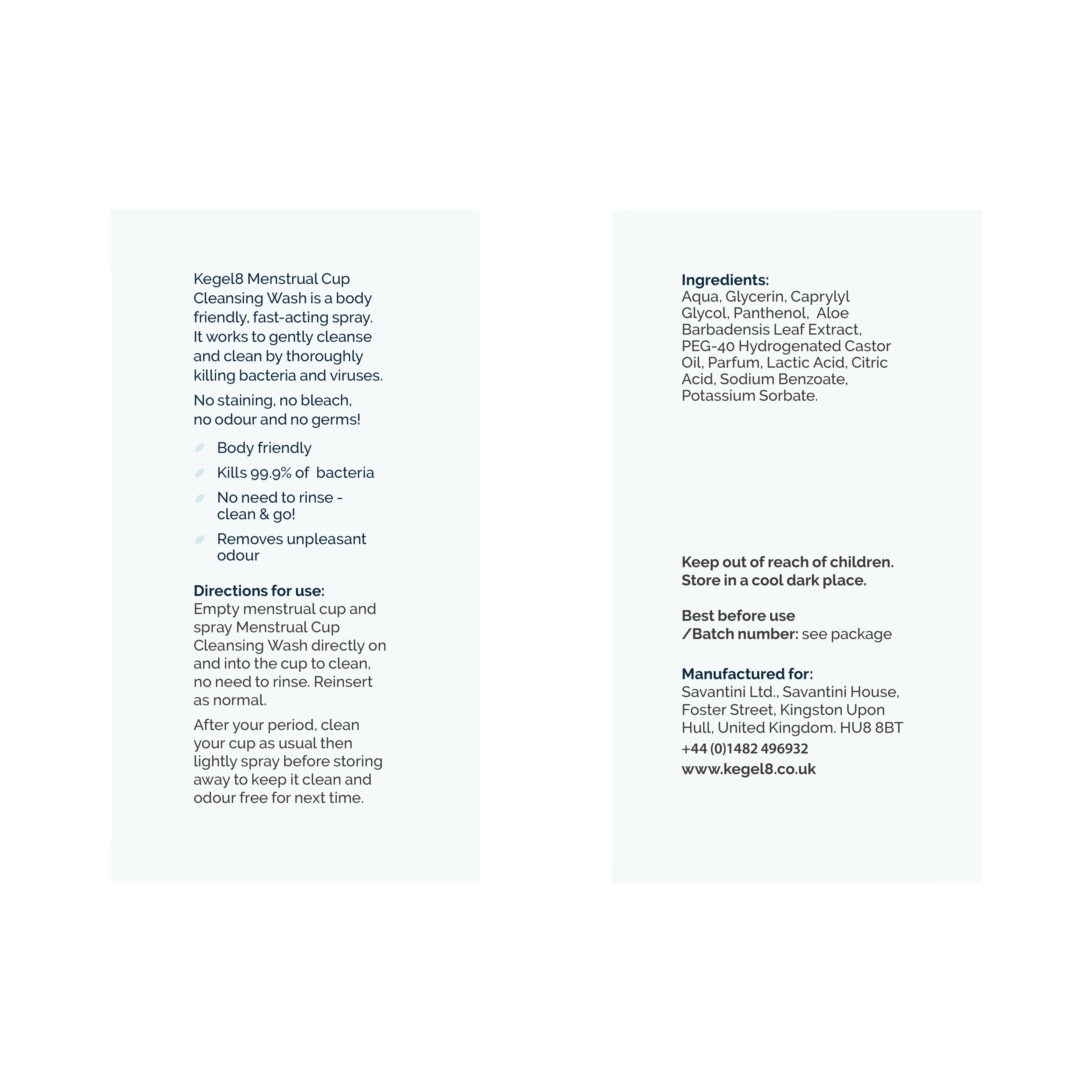 Kegel8 Menstrual Cup Cleansing Wash