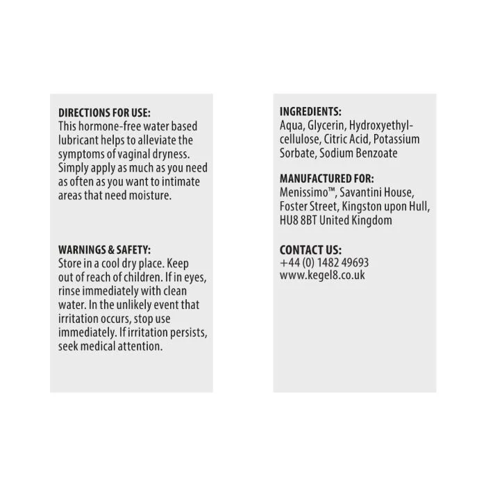 Menissimo Water Based Lubricant