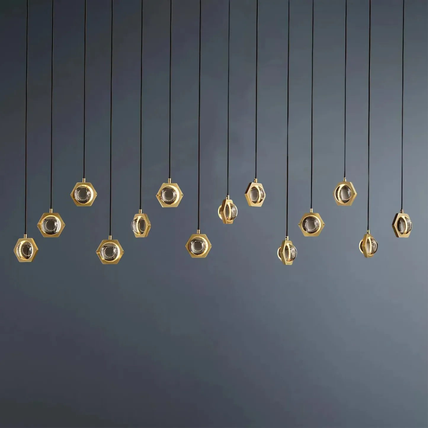 Eclatant Vintage Rectangular Linear Chandelier 72"