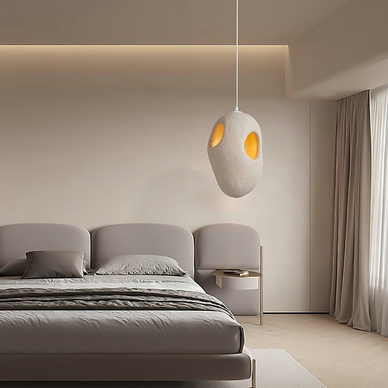 Creative Retro Wabi-Sabi Style Resin Sculpture Pendant Light