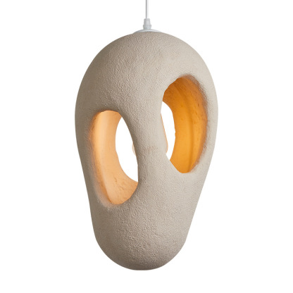 Creative Retro Wabi-Sabi Style Resin Sculpture Pendant Light