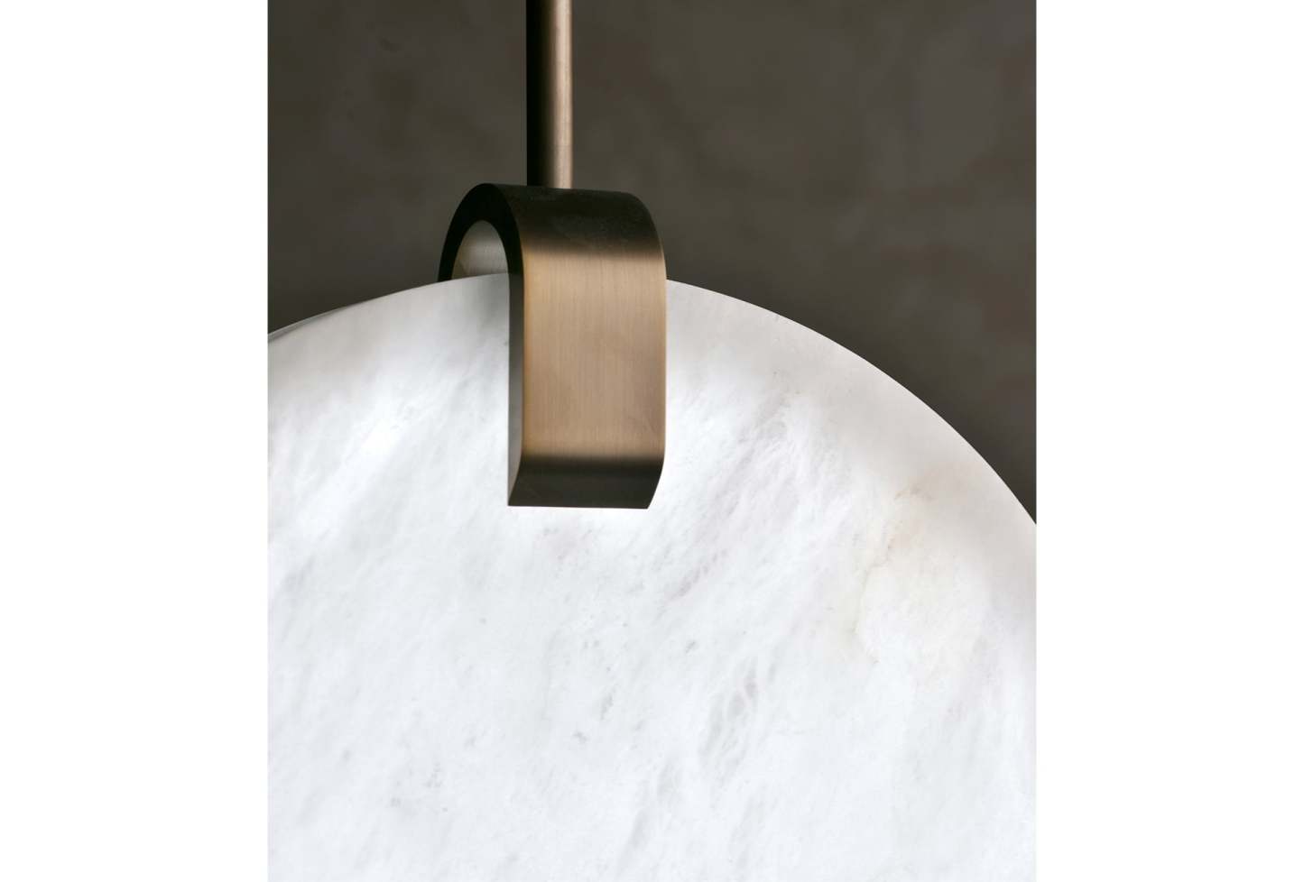 Alabaster Soho Disc Pendant Light For Hallway