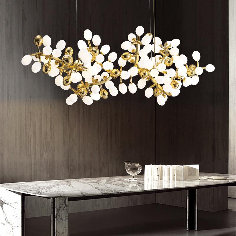Modern Grape Branch Linear Chandelier