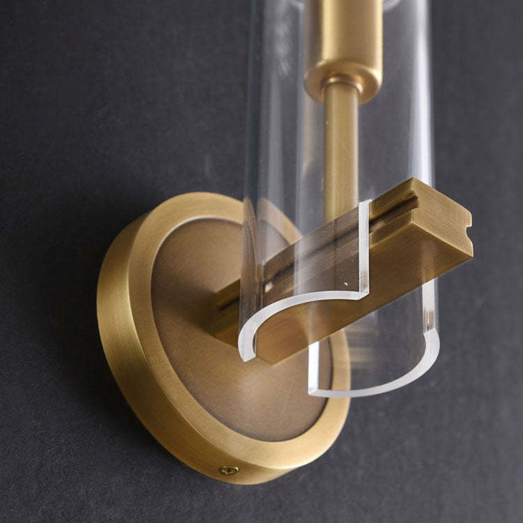Acbdnno Single Brass Wall Sconce 11.8" H