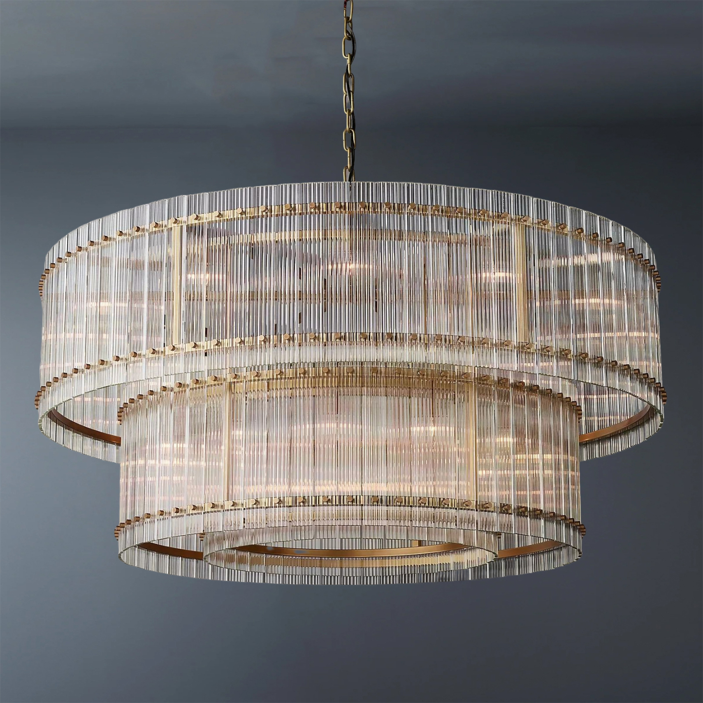 San Marco 2-Tier Luxury Round Chandelier 60"
