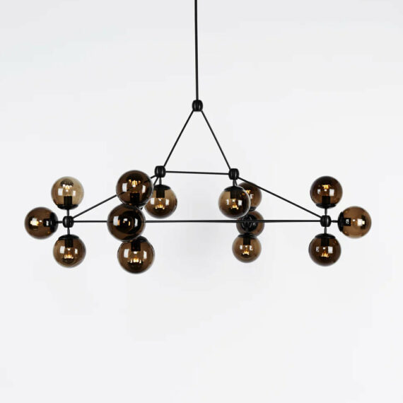 Modo Chandelier – Rectangle, 14 Globes