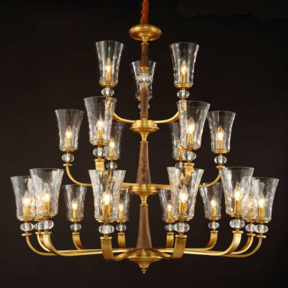 Tulip Hurricane Chandelier 48″ 21 Lights