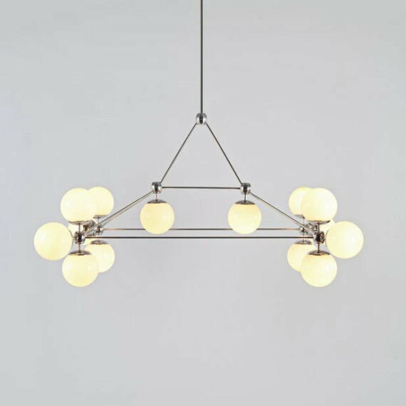 Modo Chandelier – Rectangle, 14 Globes