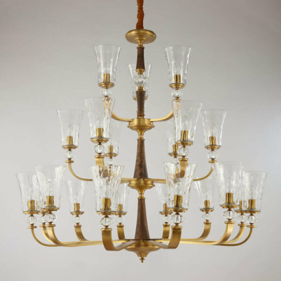 Tulip Hurricane Chandelier 48″ 21 Lights