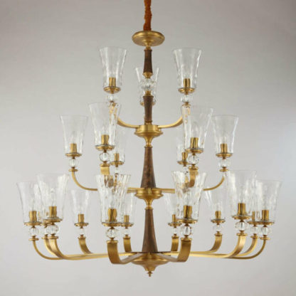 Tulip Hurricane Chandelier 48″ 21 Lights