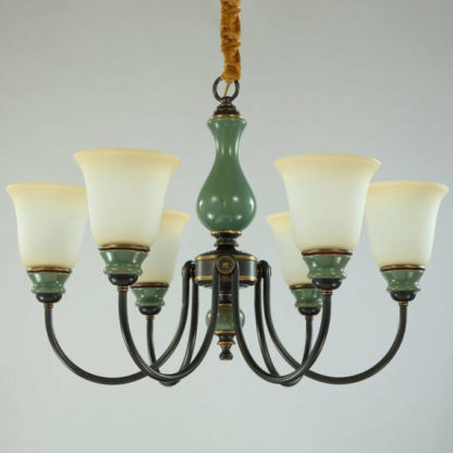 Tumbler Chandelier 28″ 6 Lights