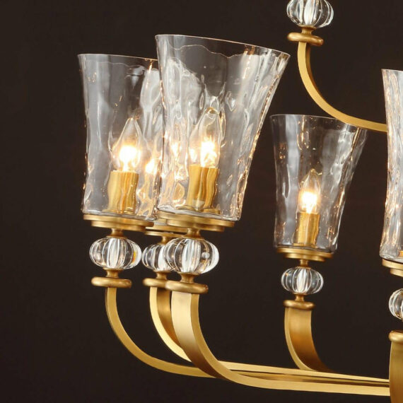 Tulip Hurricane Chandelier 48″ 21 Lights