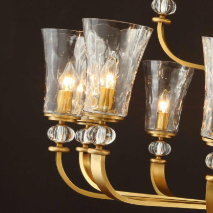 Tulip Hurricane Chandelier 48″ 21 Lights