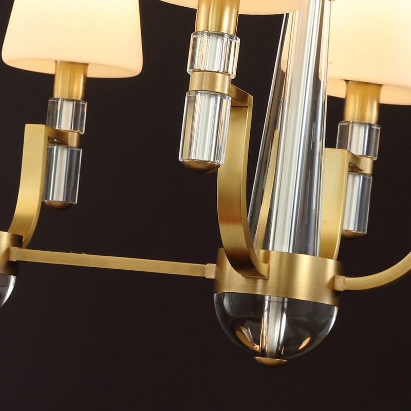 Torch Chandelier 40″L 8 Lights