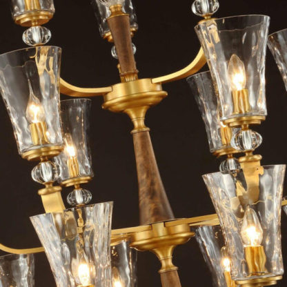 Tulip Hurricane Chandelier 48″ 21 Lights