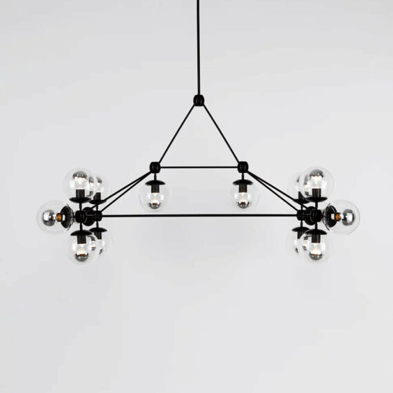 Modo Chandelier – Rectangle, 14 Globes