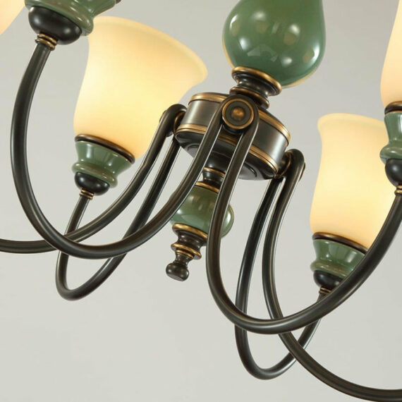 Tumbler Chandelier 28″ 6 Lights