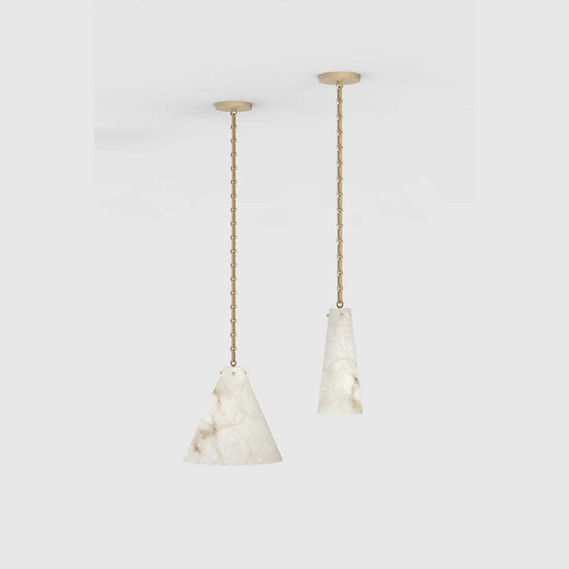 Contemporary Lucca Large Alabaster Pendant Light For Kitchen Island, Living Room