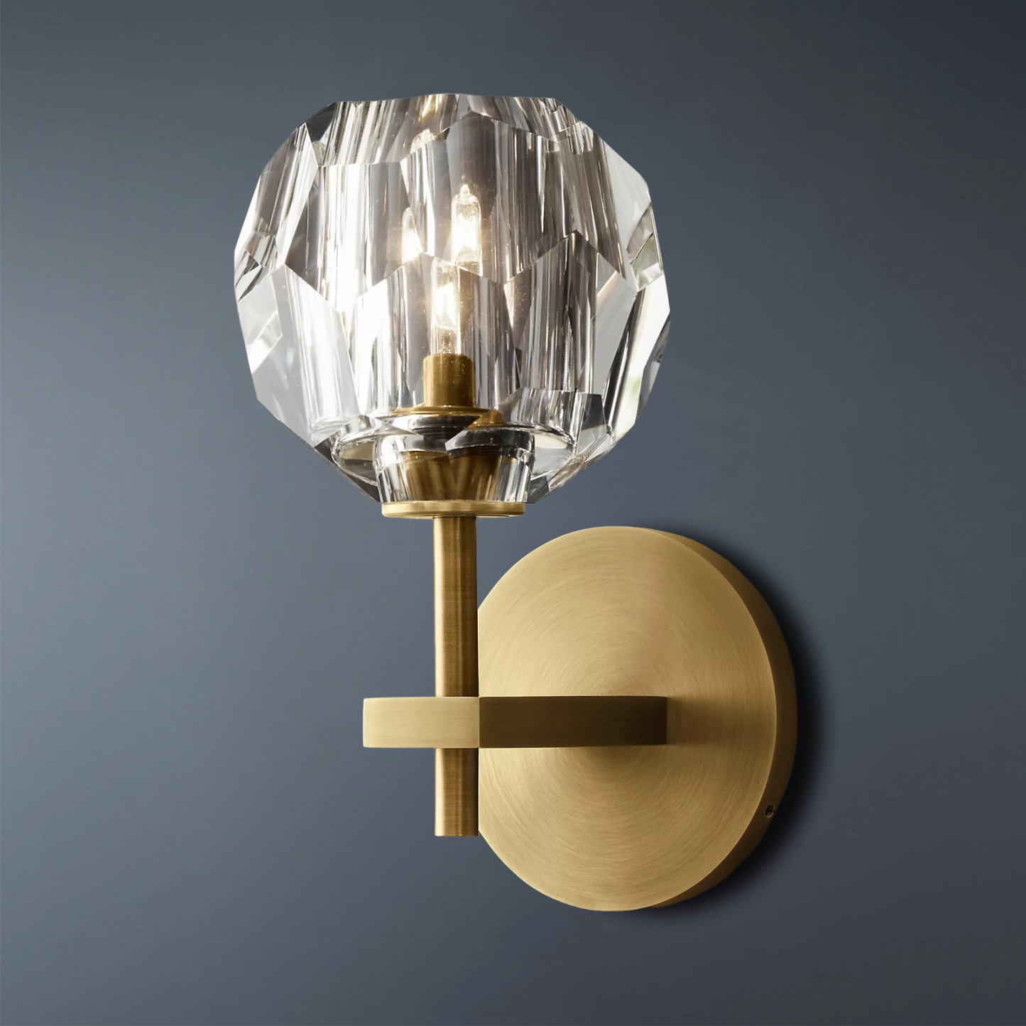 Marquez Clear Crystal Ball Wall Sconce,Wall Lamps For Living Room