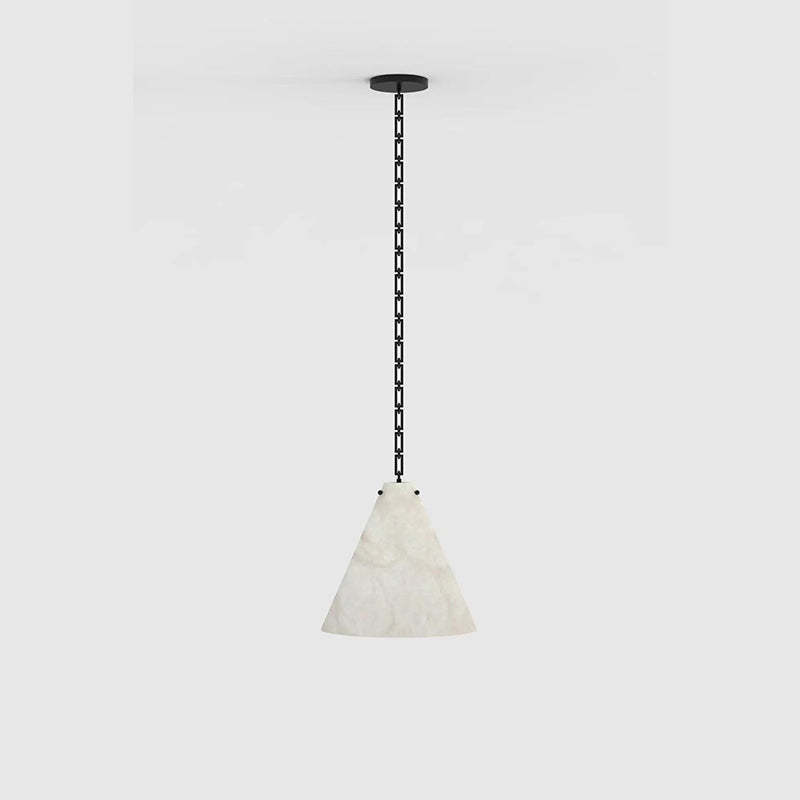 Contemporary Lucca Large Alabaster Pendant Light For Kitchen Island, Living Room
