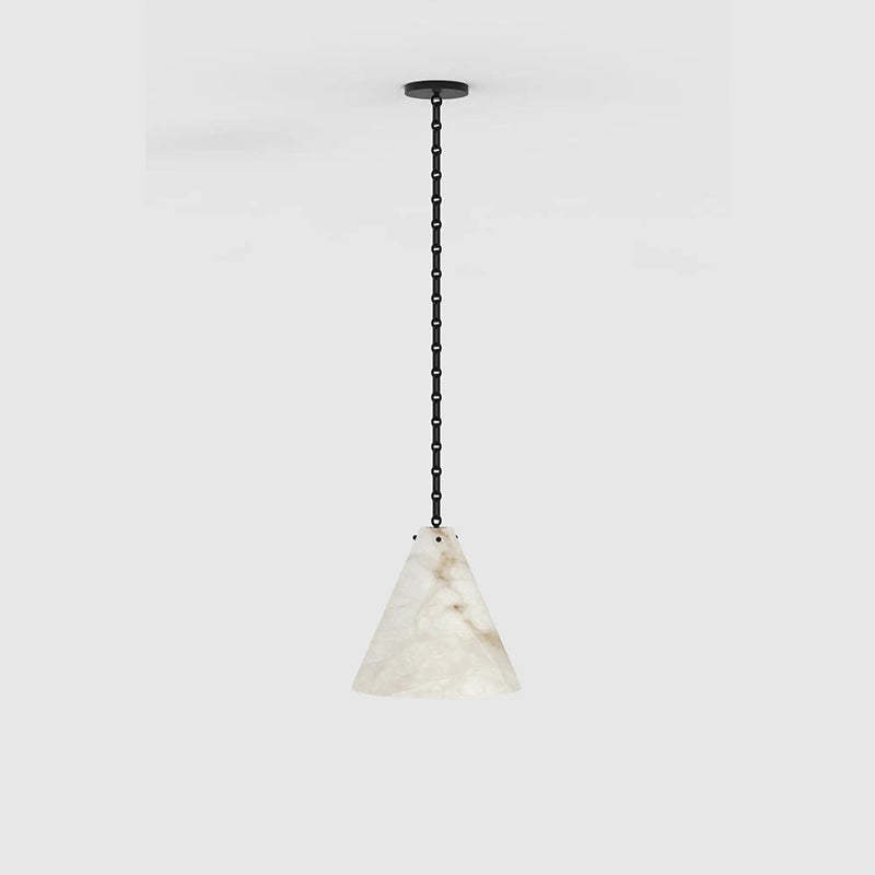 Contemporary Lucca Large Alabaster Pendant Light For Kitchen Island, Living Room