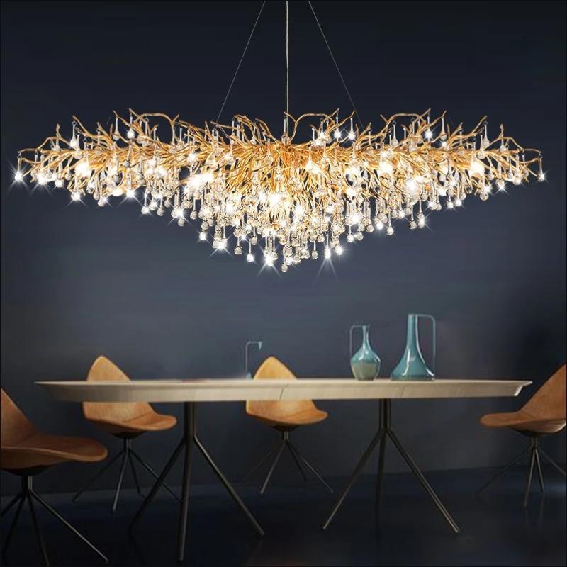 Kala Gold Branch Crystal Chandelier